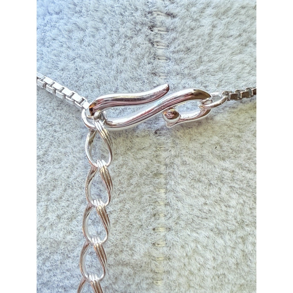Swarovski Swan Signed Silver Tone AB Crystal Y Teardrop Lariat Necklace - Picture 6 of 16